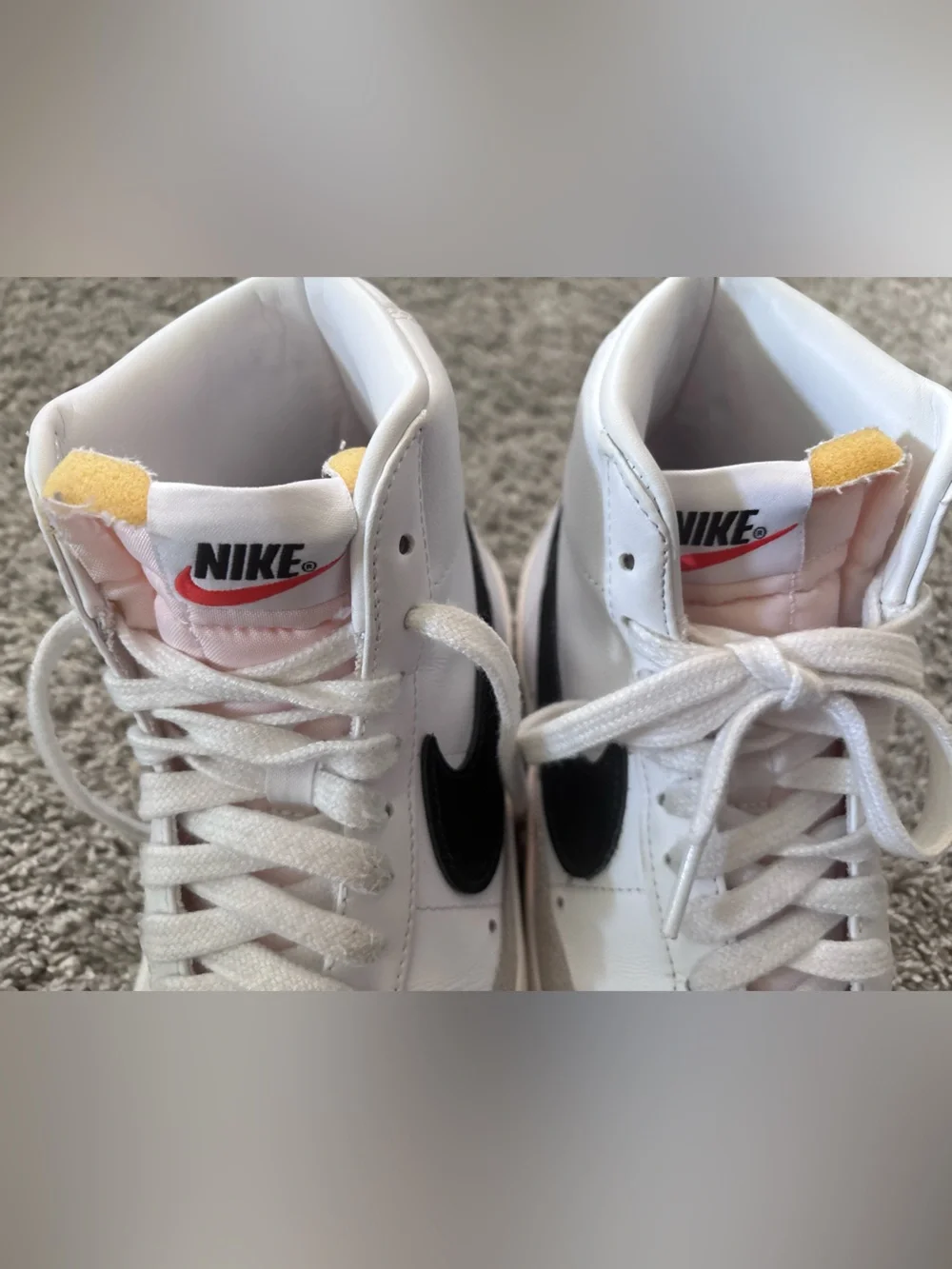 Nike Mid ‘77 White/Black High-Top Sneakers Athleisure Womens Size 7
